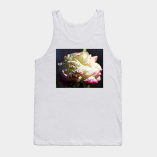 White Ranunculus Tank Top